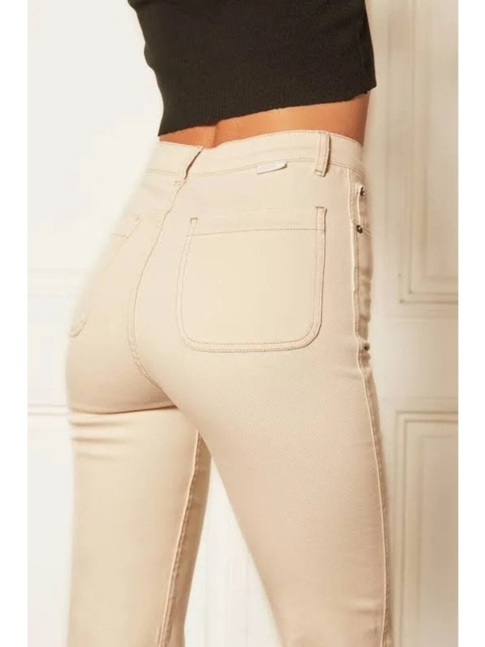 BOYISH Women's The Ricky High Rise Stretch Flare Jeans in Natural Wash
